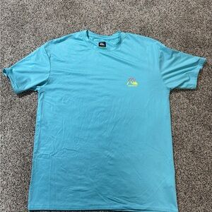Quiksilver Everyday Surf short sleeve t-shirt in Island Waters blue SPF 50 Large